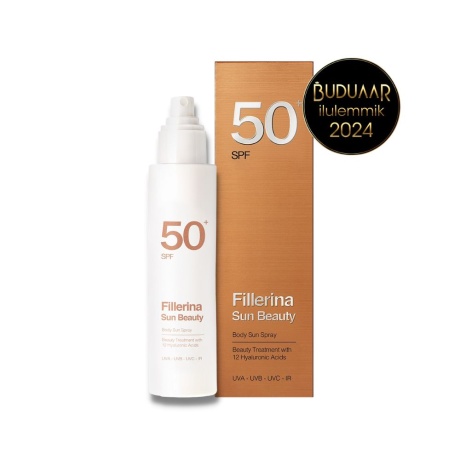 FILLERINA SUN BEAUTY PÄIKESEKAITSESPREI KEHALE SPF 50+, 200ML