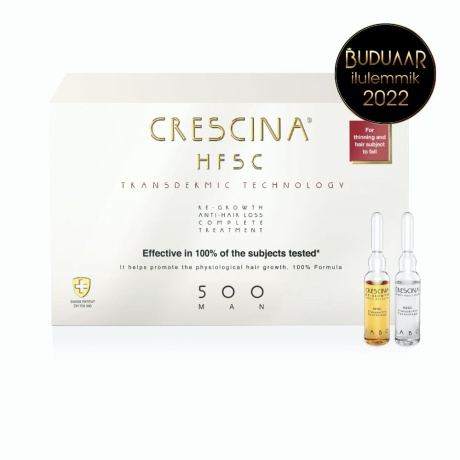 Crescina TRANSDERMIC HFSC 500 juukseampullid meestele